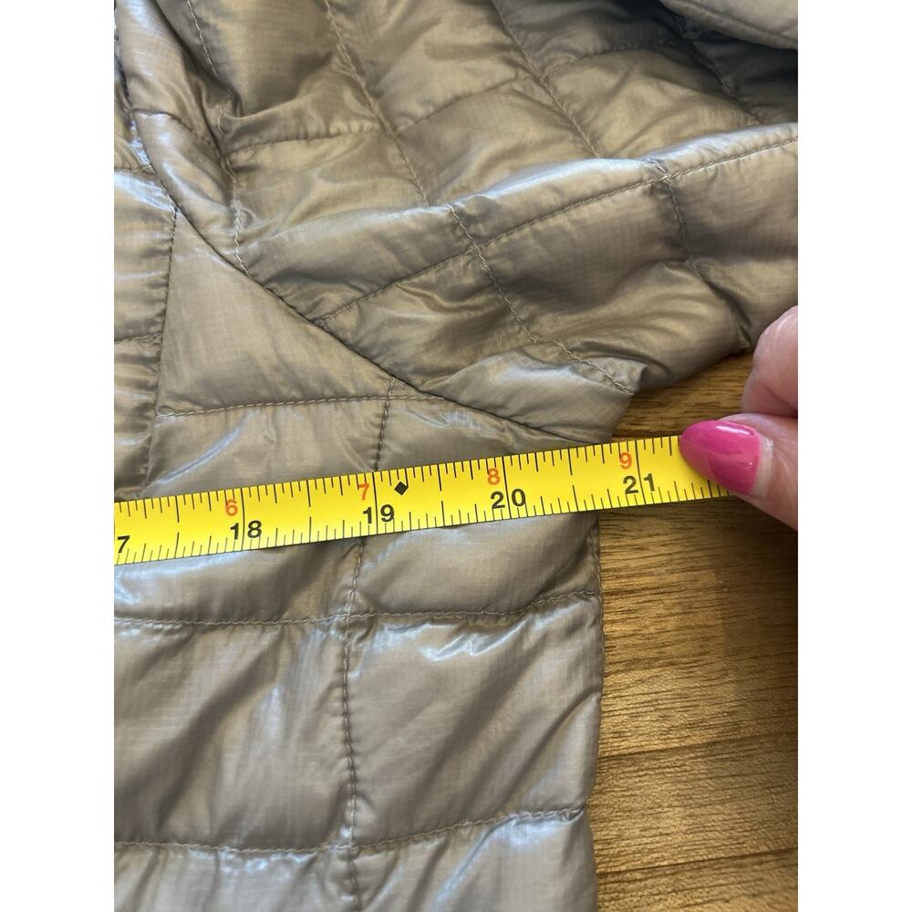 The North Face Thermoball Primaloft Light Puffer Jacket Womens Silver Large - Picture 15 of 16